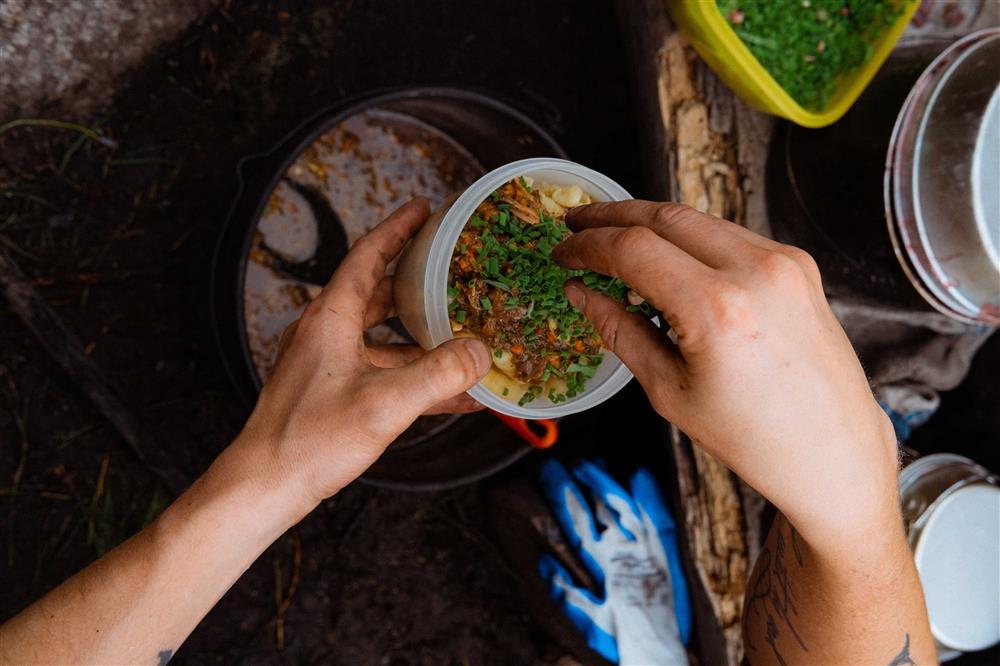 суп на костре